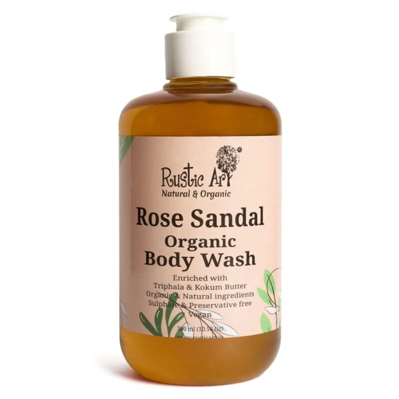 Rustic Art Rose Sandal Body Wash Liquid