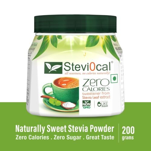 Stevi0cal Stevia Sweetener Powder 100% Sugar Free Natural Zero Calorie for Weight Management, Diet, Diabetic Friendly