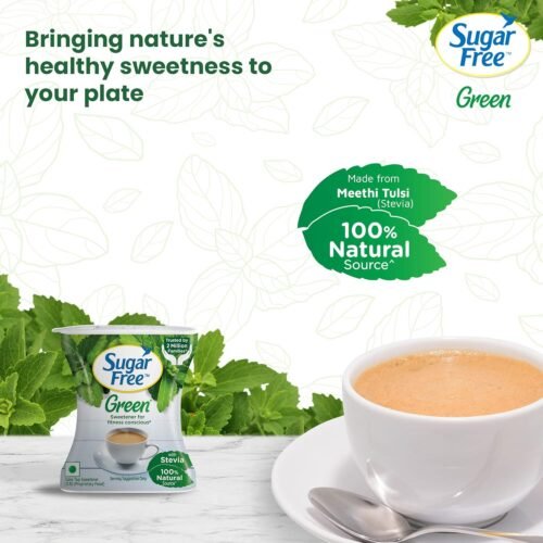 Sugar Free Green Stevia, 300 Pellets 100% Plant-based Natural Sweetener 100% Natural