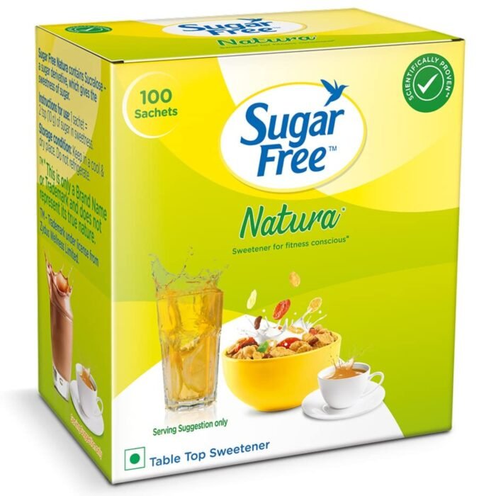 Sugar Free Natura, 100 Sachet Equivalent to Sweetness from 1Kg Sugar