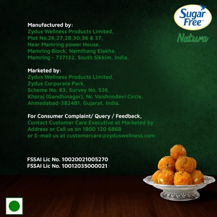 Sugar Free Natura, 100 Sachet Equivalent to Sweetness from 1Kg Sugar