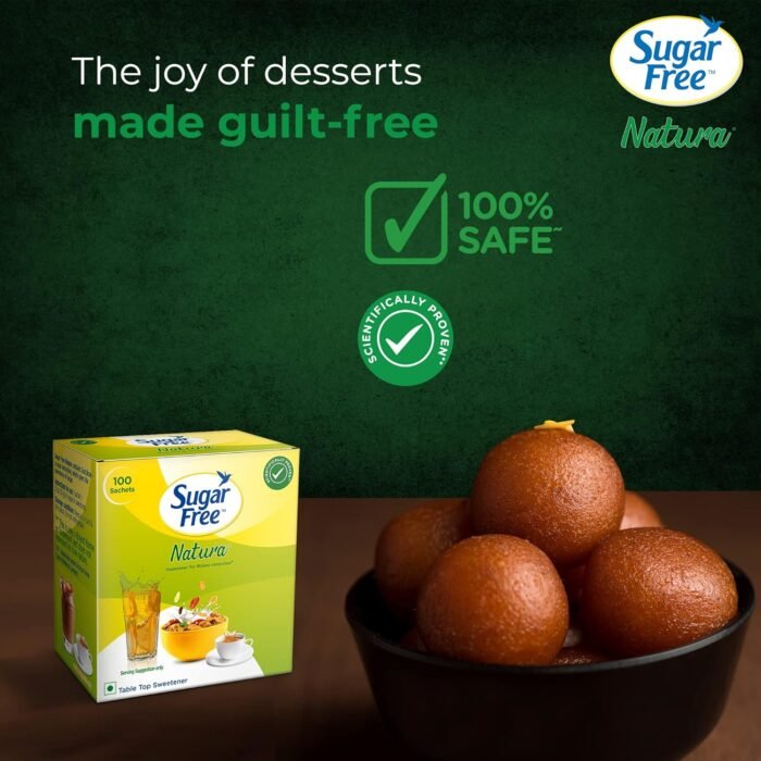 Sugar Free Natura, 100 Sachet Equivalent to Sweetness from 1Kg Sugar