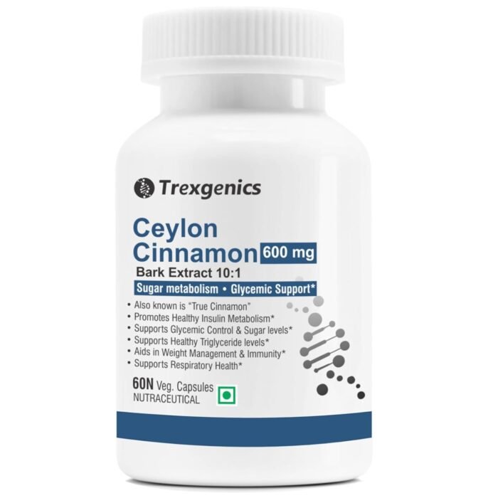 Trexgenics CEYLON TRUE CINNAMON 600 mg Diabetic Care