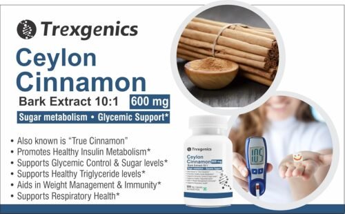 Trexgenics CEYLON TRUE CINNAMON 600 mg Diabetic Care