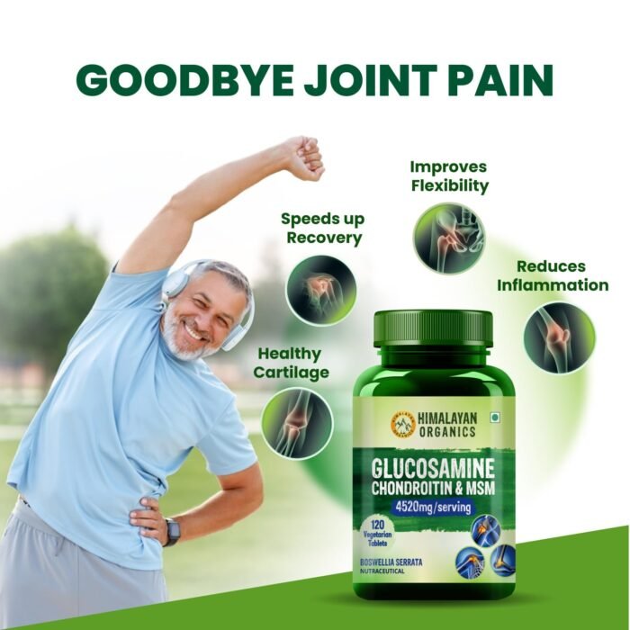 Vlado’s Himalayan Organics Glucosamine Chondroitin MSM with Boswellia Cartilage & Joint Support Supplement Glucosamine