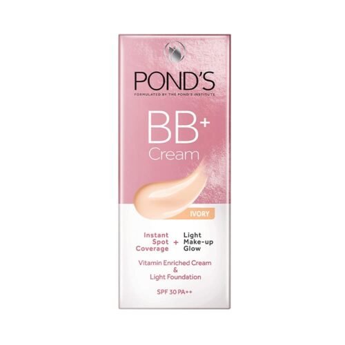 POND'S Bb+ Cream, Instant Spot Coverage + Light Make-Up Glow, Ivory 30G, Natural