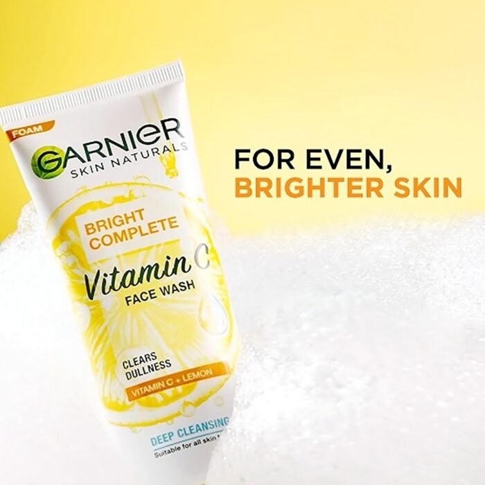 Garnier Skin Naturals, Facewash, Cleansing and Brightening, Bright Complete, 100 g