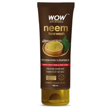 WOW Skin Science Neem Face Wash | Purifies Skin | Unclogs Pores | Fights Acne | Calms Skin