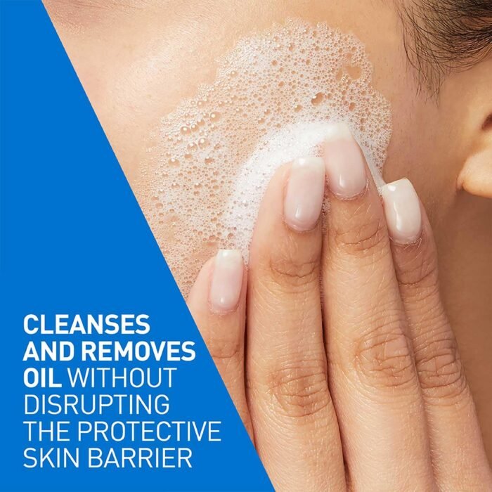 CeraVe Foaming Cleanser For Normal To Oily Skin (473ml) - Dermatologist-Developed Facewash