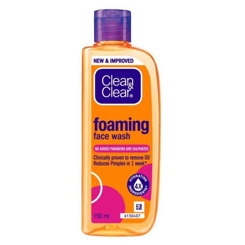 Clean & Clear Foaming Face Wash For Oily Skin, 150ml