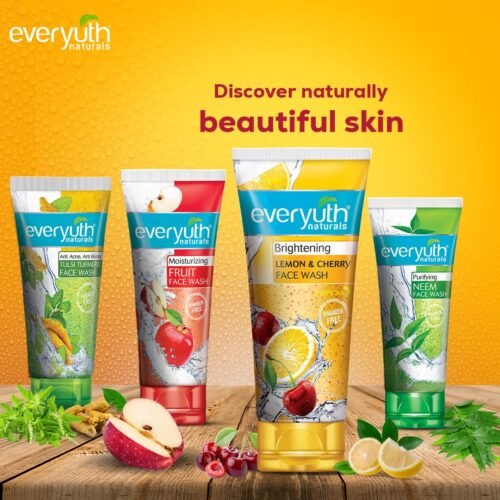 Everyuth Naturals Brightening Lemon&Cherry Face Wash