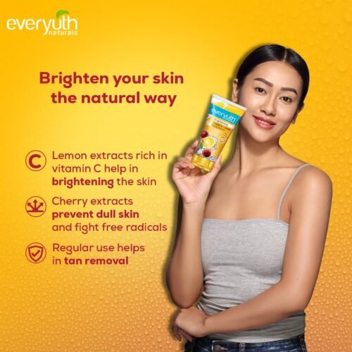 Everyuth Naturals Brightening Lemon&Cherry Face Wash