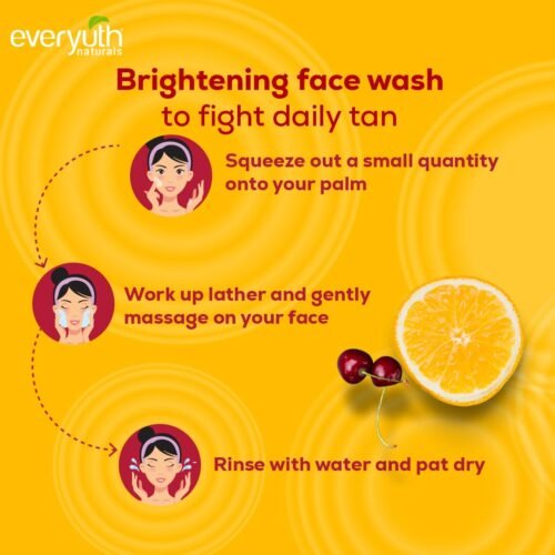Everyuth Naturals Brightening Lemon&Cherry Face Wash
