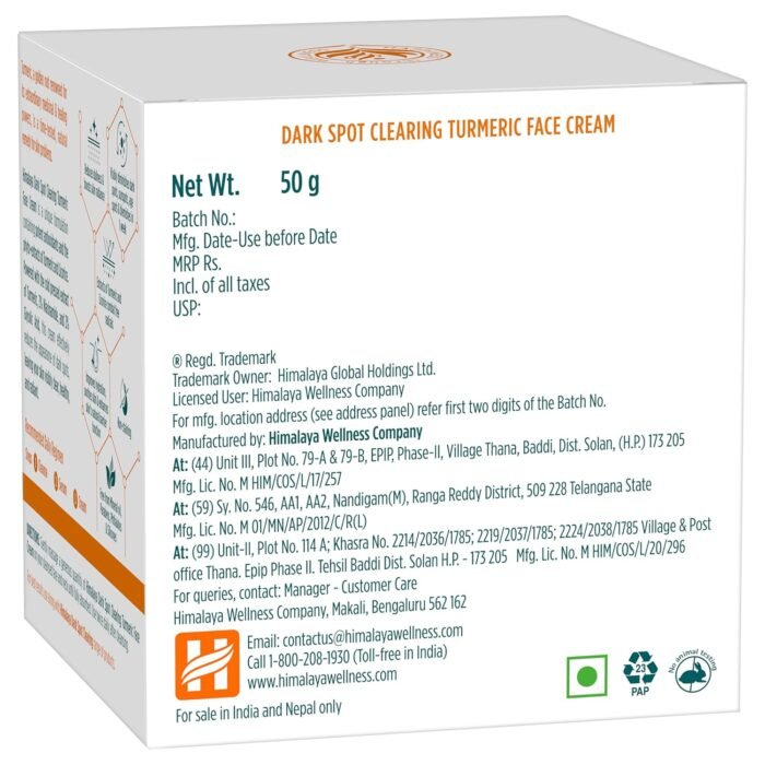 Himalaya Dark Spot Clearing Turmeric Face Cream