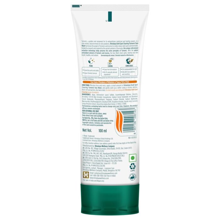 Himalaya Dark Spot Clearing Turmeric Face Wash