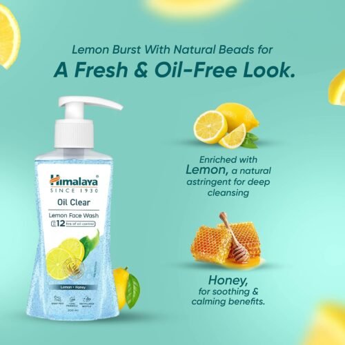 Himalaya Oil Clear Lemon Face Wash, 200ml