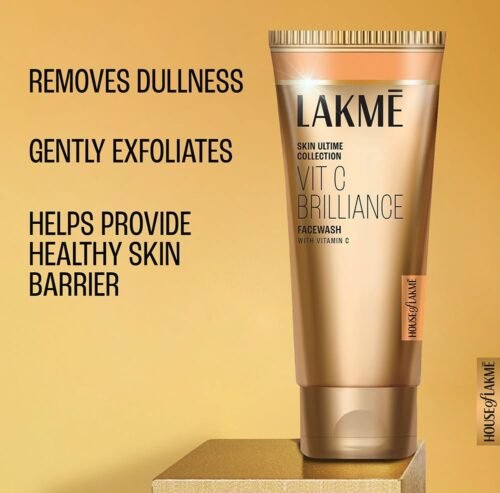 Lakme Vitamin C Brilliance Facewash 100g Vitamin C Face Wash for Glowing and Brighter Skin