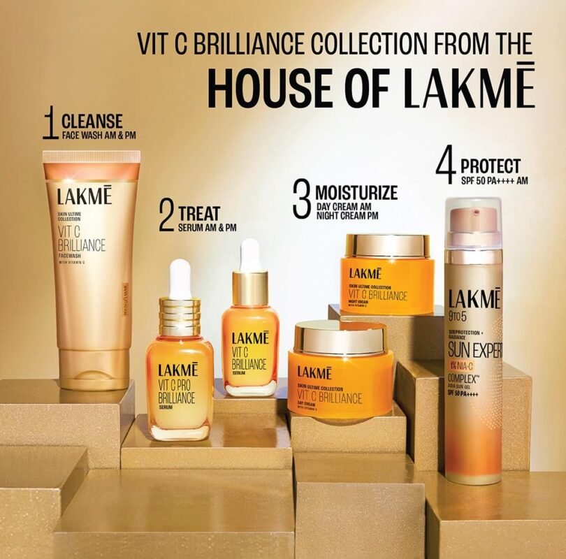 Lakme Vitamin C Brilliance Facewash 100g Vitamin C Face Wash for Glowing and Brighter Skin