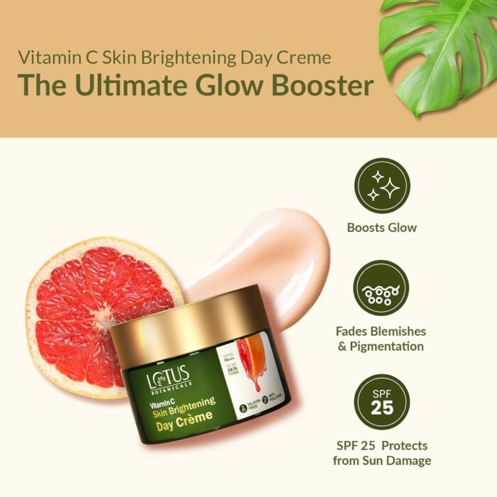 Lotus Botanicals Vitamin C Skin Brightening Day Cream 100x Vitamin C