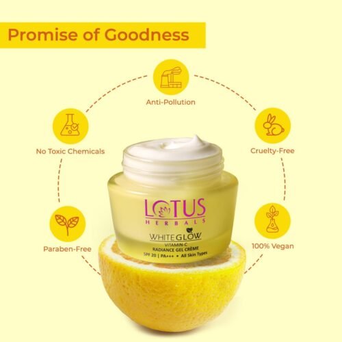 Lotus Herbals WhiteGlow Vitamin C Gel Crème Reduces Dark Spots