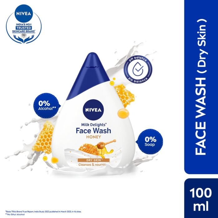 NIVEA Milk Delights Face Wash Moisturizing Honey