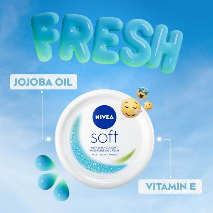 NIVEA Soft Light Moisturizer, 300 ml, for Face