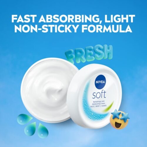 NIVEA Soft Light Moisturizer, 300 ml, for Face