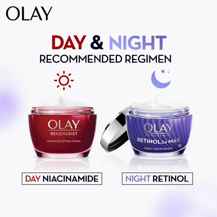 Olay Retinol24 Max Night Cream l Visibly Reduces Fine Lines in 7 Nights