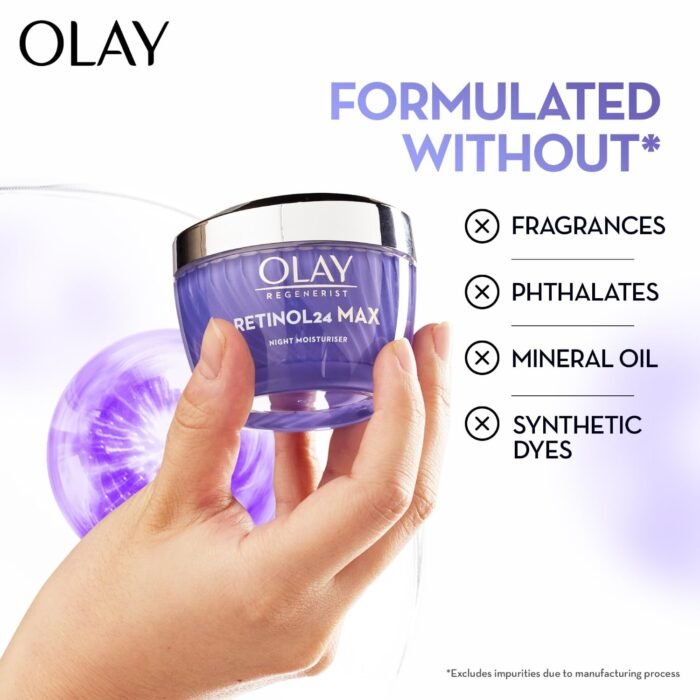Olay Retinol24 Max Night Cream l Visibly Reduces Fine Lines in 7 Nights