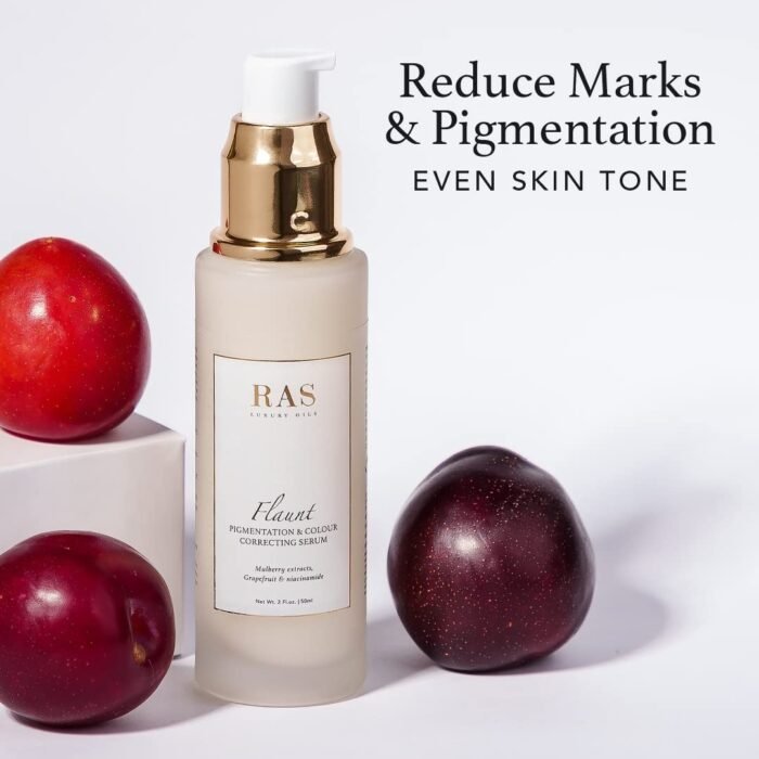 RAS Luxury Oils Flaunt Pigmentation & Complexion Correcting Serum, Reduces Dark Spots, Removes Dullness, Evens Skin Tone