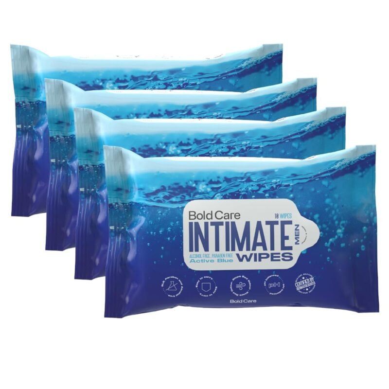 Bold Care Active Blue Intimate Cleansing Wipes