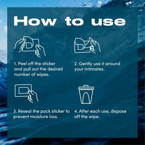 Bold Care Active Blue Intimate Cleansing Wipes