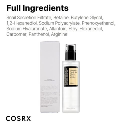 COSRX Snail Mucin 96% Power Repairing Essence8