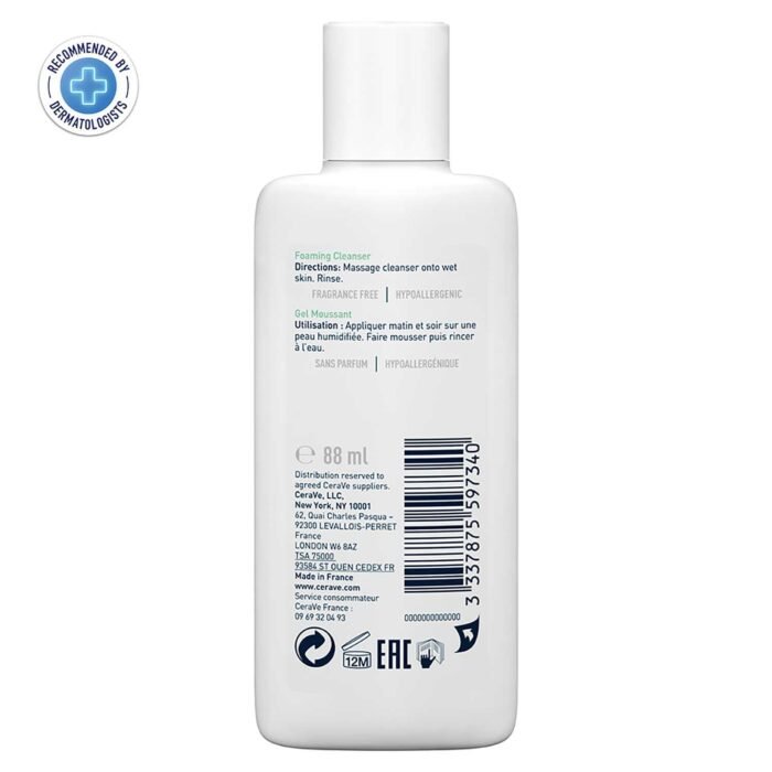 CeraVe Foaming Cleanser For Normal To Oily Skin