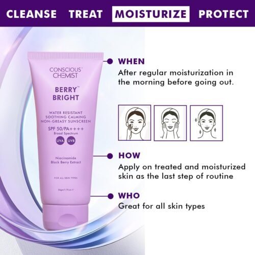 Conscious Chemist Sunscreen SPF 50 PA++++ 50g Sunscreen