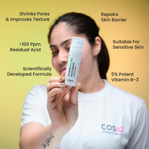 Cos-IQ 20% Niacinamide Face Serum For Clear Glowing Skin, Bright Skin