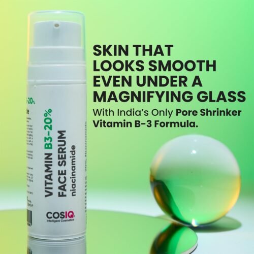 Cos-IQ 20% Niacinamide Face Serum For Clear Glowing Skin, Bright Skin