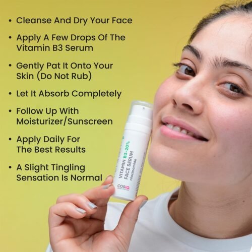 Cos-IQ 20% Niacinamide Face Serum For Clear Glowing Skin, Bright Skin