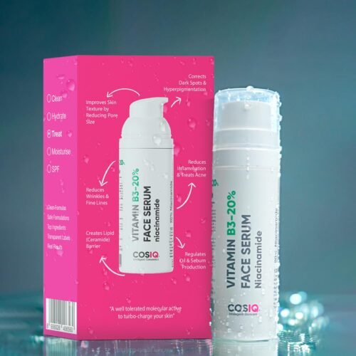 Cos-IQ 20% Niacinamide Face Serum For Clear Glowing Skin, Bright Skin