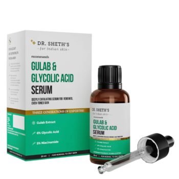 Dr. Sheth's Gulab & 6% Glycolic Acid & 5% Niacinamide Instant Brightening Face Serum