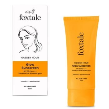 FoxTale Vitamin C & Niacinamide Glow Sunscreen1