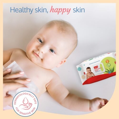 LuvLap Moisturising Wet Wipes with Lid For Baby Skin