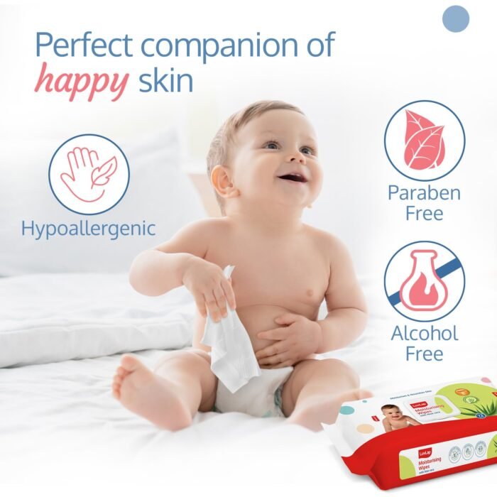 LuvLap Moisturising Wet Wipes with Lid For Baby Skin