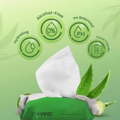MARS Refreshing Wet Wipes for Face1