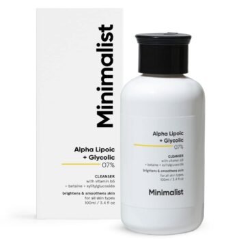 Minimalist 7% ALA & AHA Brightening Face Wash with Vitamin B5 For Hydrati