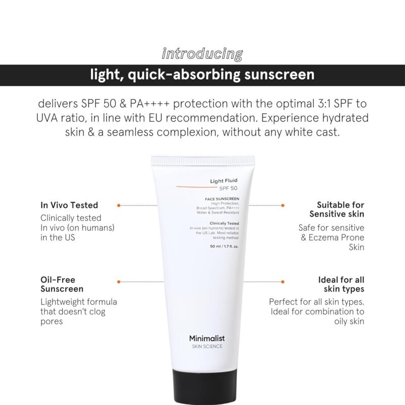 Minimalist Light Fluid Sunscreen