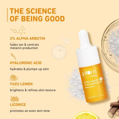 Plum 2% Alpha Arbutin & Hyaluronic Acid Face Serum