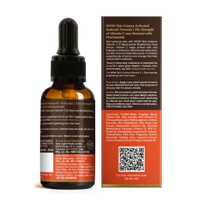 WOW Skin Science Brightening 20% Vitamin C Face Serum