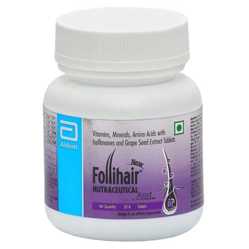 Follihair New Nutraceutical Pack of 30N Tablets Bottle