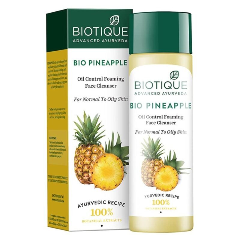 Biotique Bio Pineapple Oil Control Foaming Face Cleanser Normal to Oily Skin